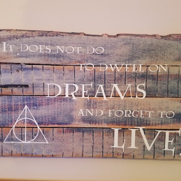 It does not do to dwell on dreams... Harry Potter Wall Art
