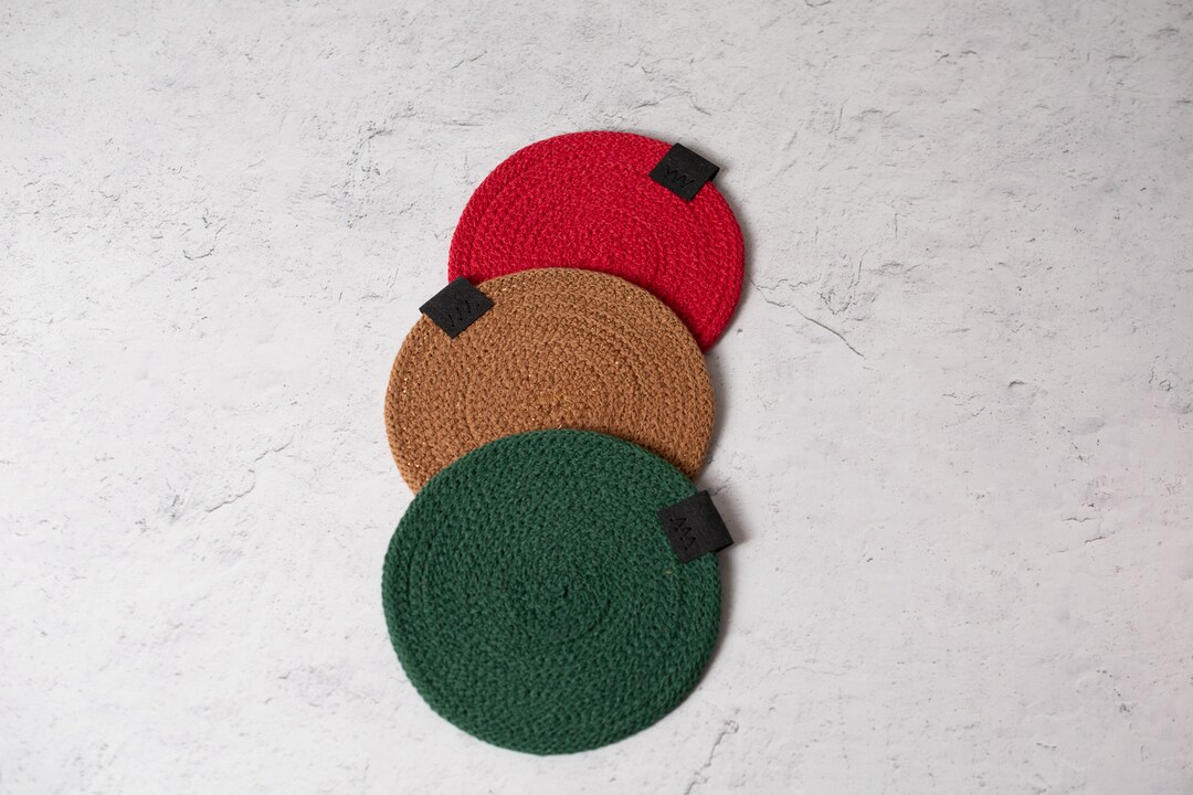 Rope Coasters Make Your Own Set - Handmade From 100% Recycled Cotton ...