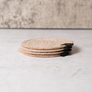 Rope Coasters LIMITED EDITION COLOR Handmade From 100% Recycled Cotton ...