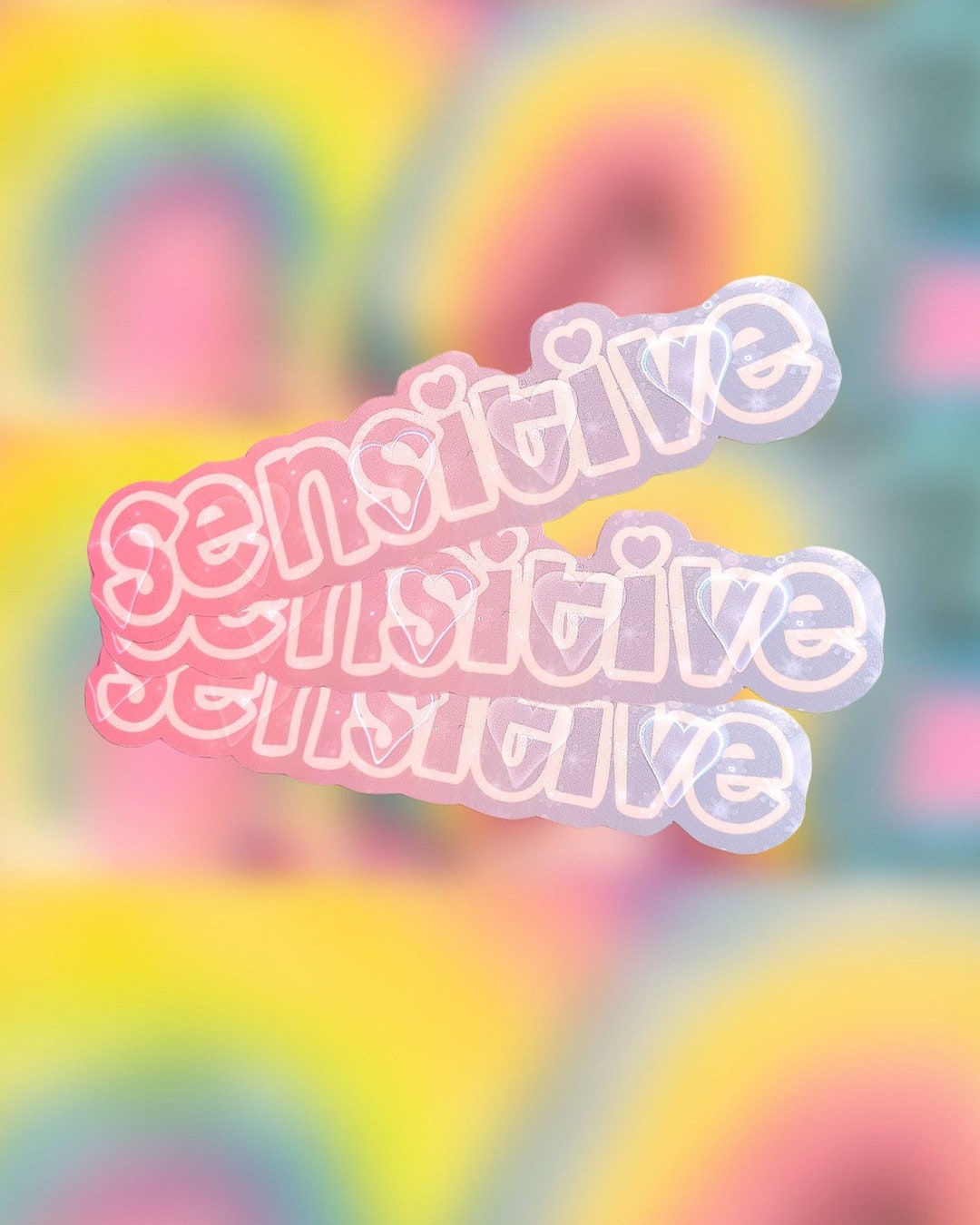 Sensitive Cotton Candy Sticker - Etsy