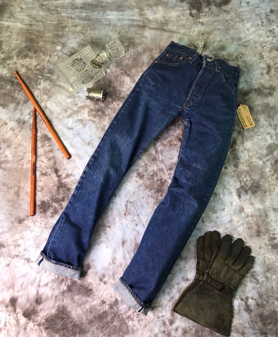 25” waist Levis 501s Vintage Selvedge denim LEVI'… - image 1