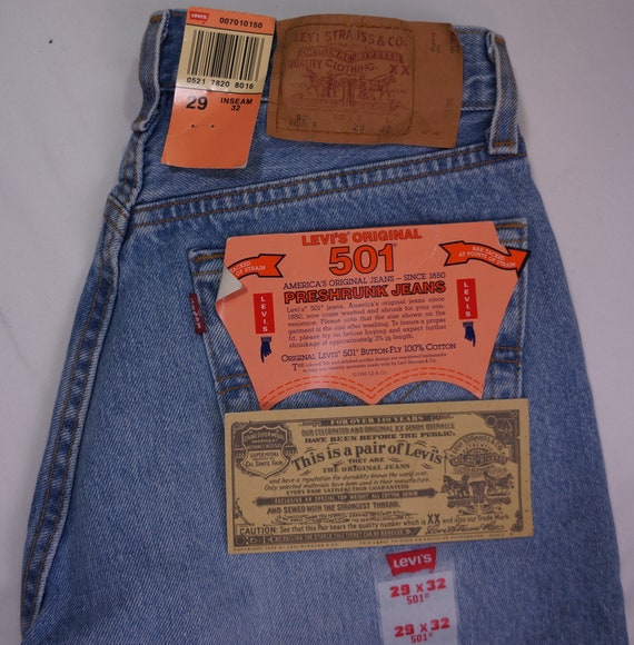 Levis 501 2 sizes available NOS 501s with tags vi… - image 4