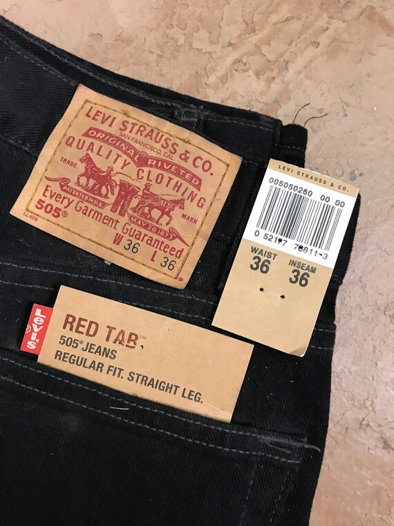 black 505 levi jeans