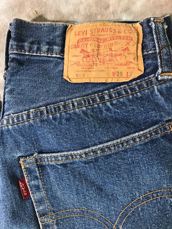 26” waist Levis 501s Vintage Selvedge denim LEVI'… - image 4