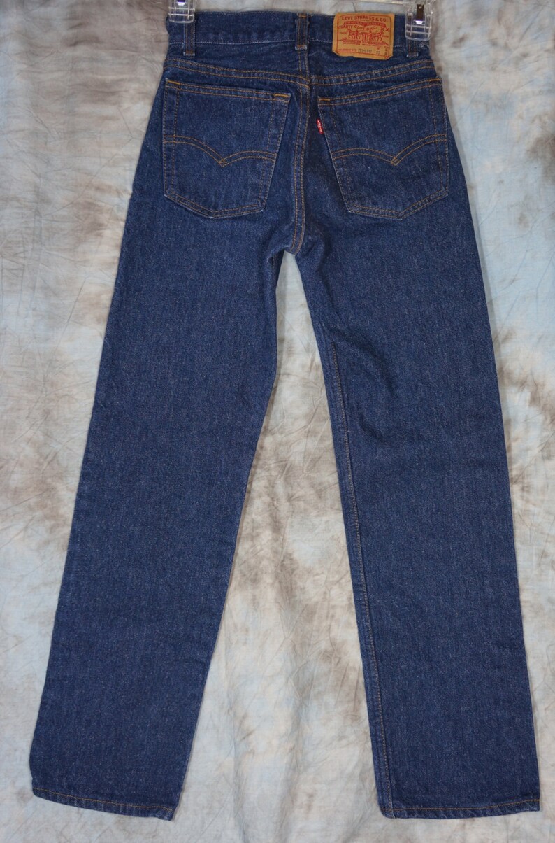 23 waist Levis 701 80s RARE student fit 23 W Jeans | Etsy