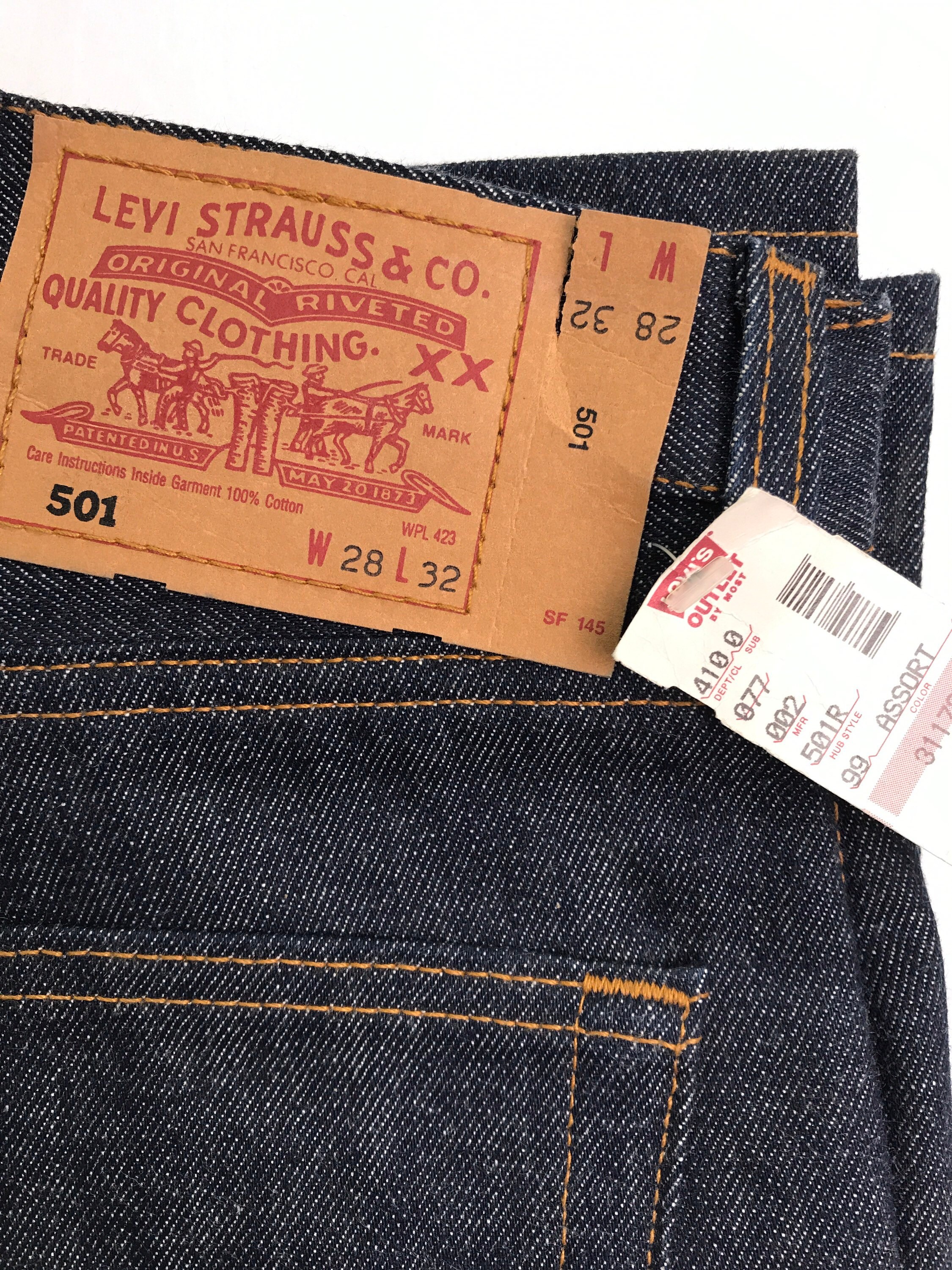 28W x 32L NOS 90s Levis Vintage LEVI'S 501 unworn tags Etsy Nederland