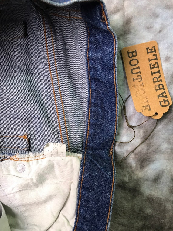 25” waist Levis 501s Vintage Selvedge denim LEVI'… - image 9