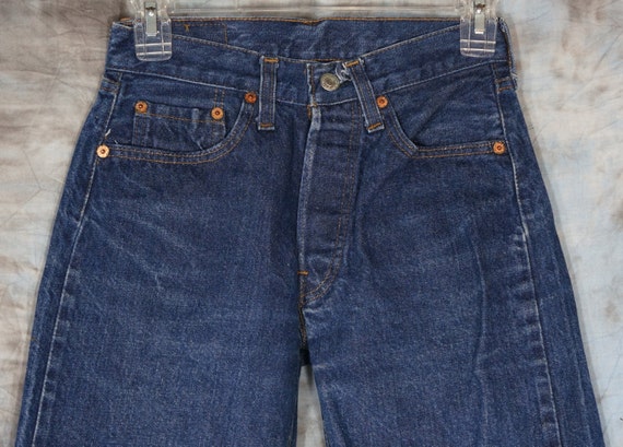 25” waist Levis 501s Vintage Selvedge denim LEVI'… - image 3