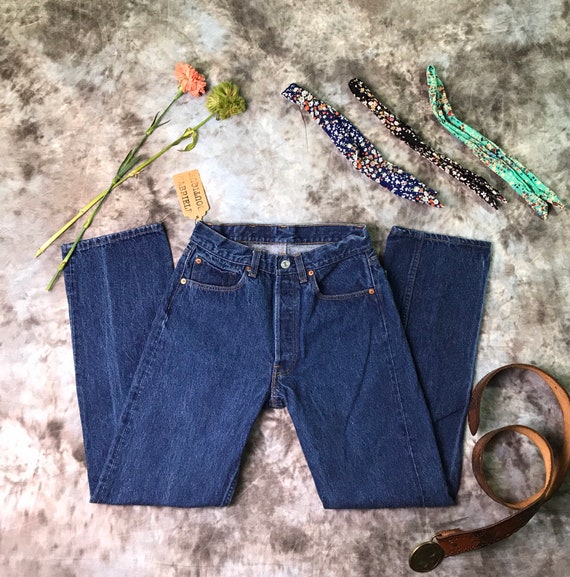 26” waist 501’s Levis 80s vintage denim Vintage L… - image 3