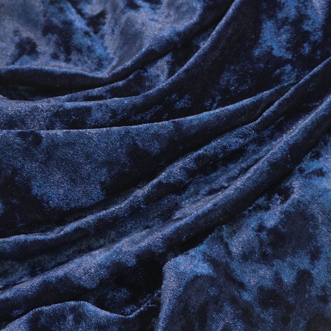 Navy Blue Velvet Stretch Fabric 4 Way Stretch Fabric Velvet Etsy