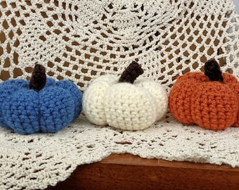 Mini Pumpkins, mini crochet pumpkins, Fall decor, crochet pumpkins, fairy tale pumpkins, tiny pumpkins, cute pumpkins