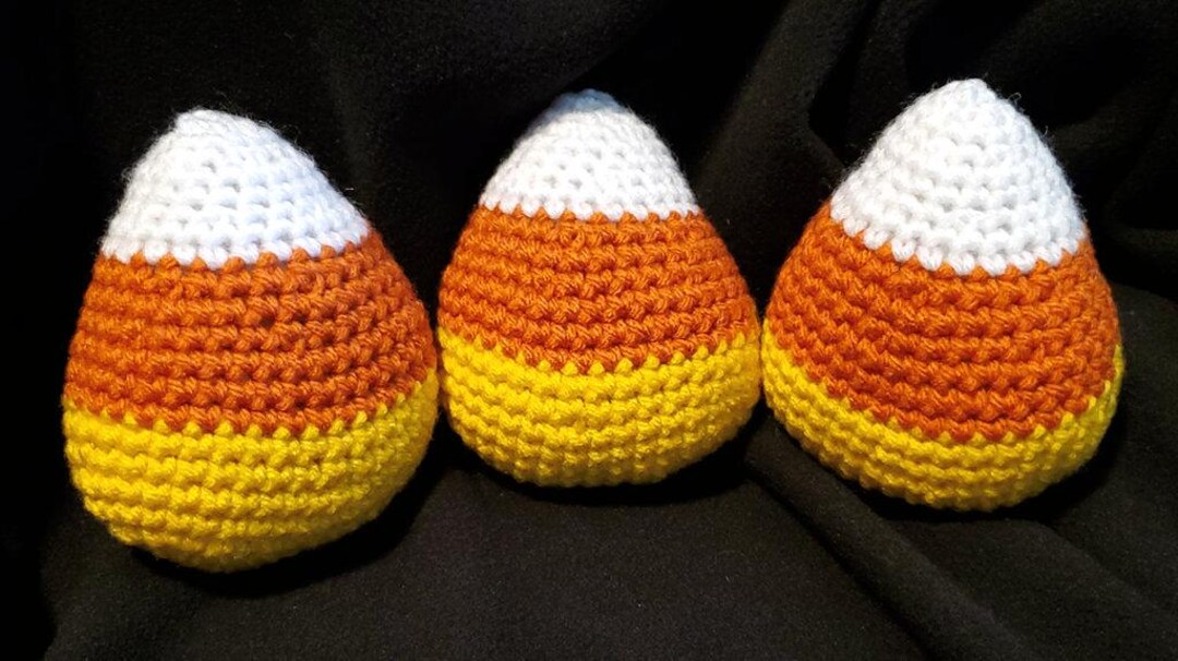 Crochet Candy Corn Plush Set: Halloween Decor - Etsy