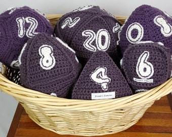 Crochet Giant Table Top Game Dice