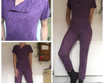 purple polo jumpsuit