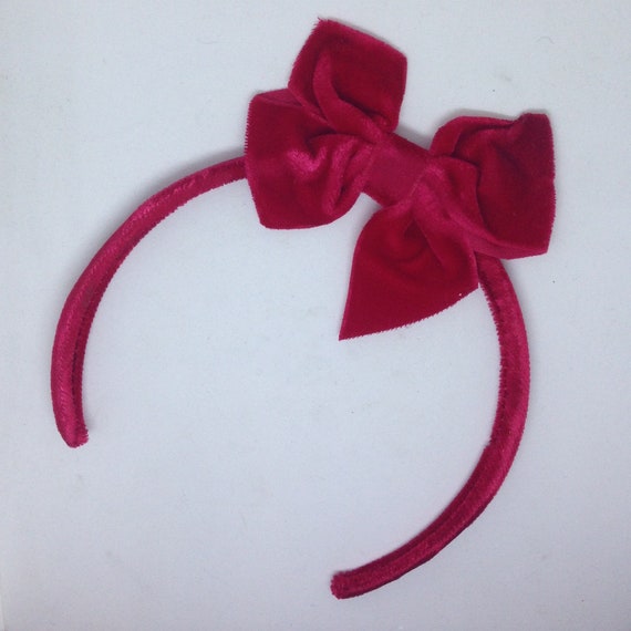 Haarband Haarreif breit gepolstert Polster Stirnband Haarschmuck 4 cm weiß rot