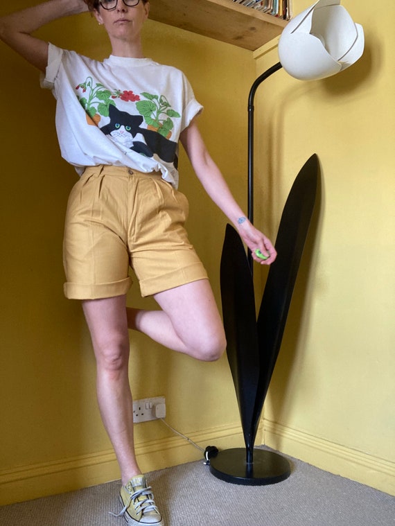 Vintage 1980s Tailored Mustard Cotton 