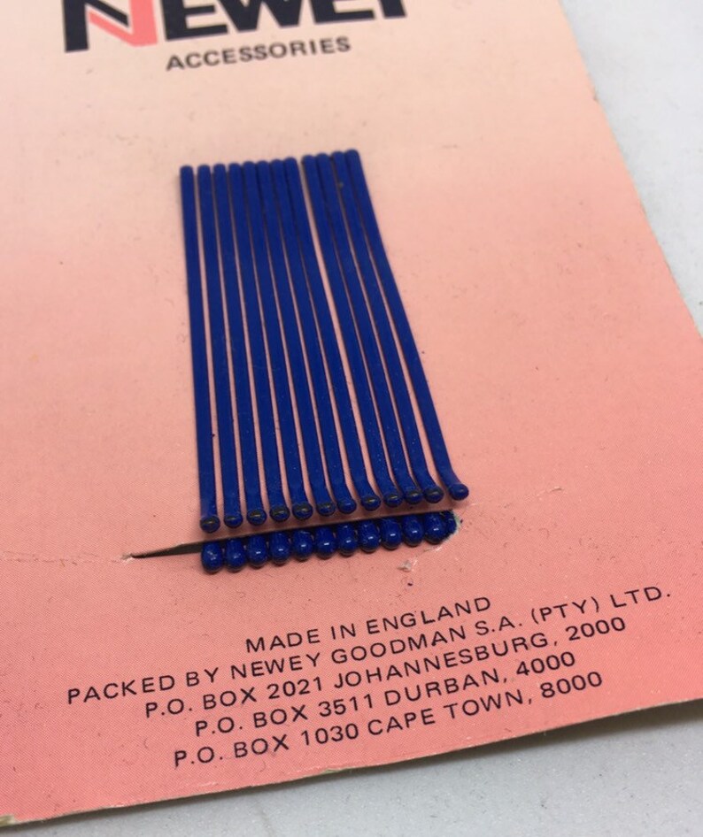 Vintage Block Colour Kirby Grips on Original Newey Packaging Etsy