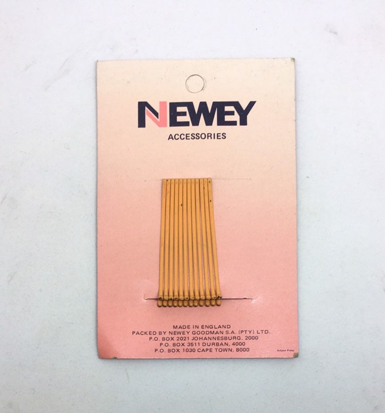 Vintage Block Colour Kirby Grips on Original Newey Packaging Etsy