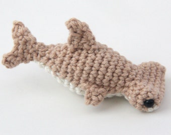 Hammerhead Shark Amigurumi Plush/Keychain (Optional) MADE TO ORDER