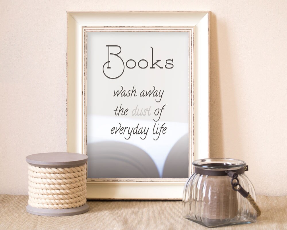 Printable quote book quotes typography print digital | Etsy