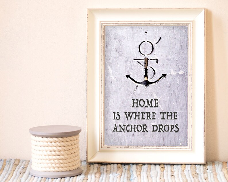 printable quote home quotes anchor decor sailor decor etsy