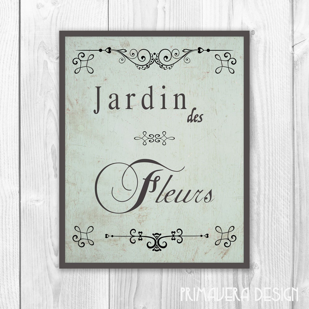 Printable art typography print French decor French vintage | Etsy
