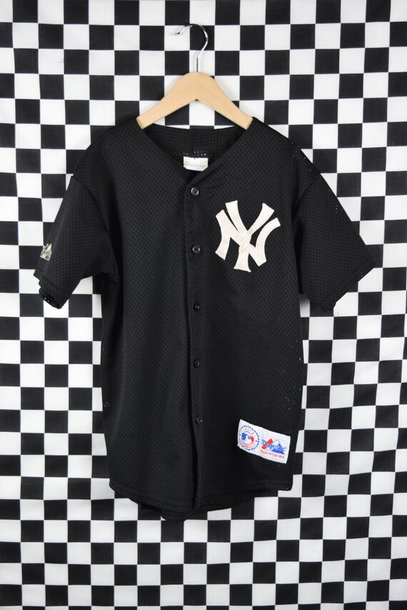 ny yankees black baseball jersey kids 