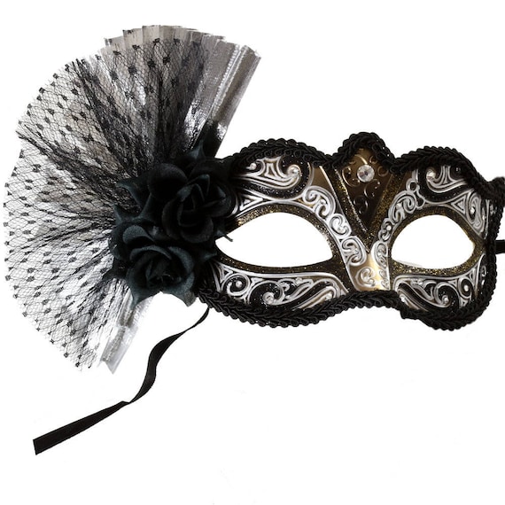 Spanish Senorita Black Masquerade Mask U177 Etsy