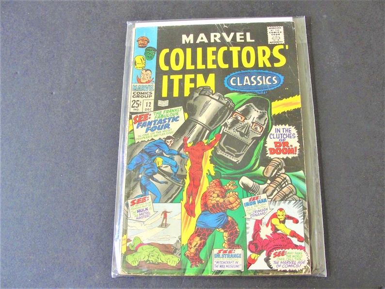 Marvel Collectors' Item Classics 12 Very Good 4.0iron Etsy