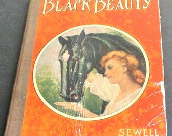 Vintage 1908 Black Beauty Book by Anna Sewell – Illustrated Children's Story