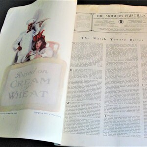 The Modern Priscilla - Needlework, Housekeeping, Fashions, Fiction- Illustrated Cover-January, 1920 Monthly Magazine. afbeelding 2