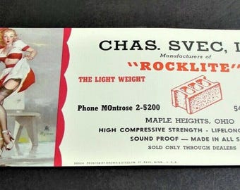 1950s Pin-Up Girl Advertising Art Print – Chas. Svec, Inc.