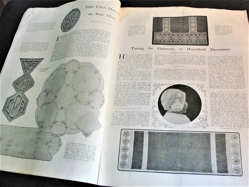 The Modern Priscilla - Needlework, Housekeeping, Fashions, Fiction- Illustrated Cover-January, 1920 Monthly Magazine. afbeelding 4