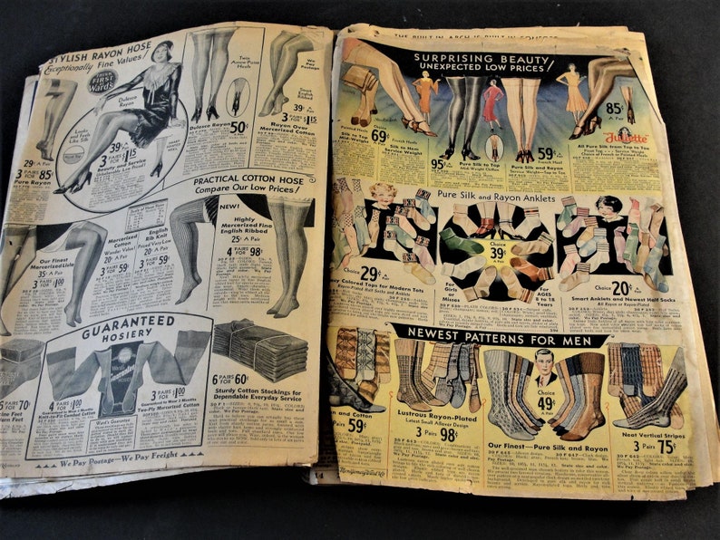 Vintage Depression Time, Spring Summer 1930 Montgomery Ward Catalog