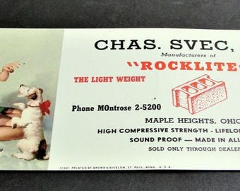 1950s Pin Up Girl Advertising Print – Mighty Sweet Rocklite Ad