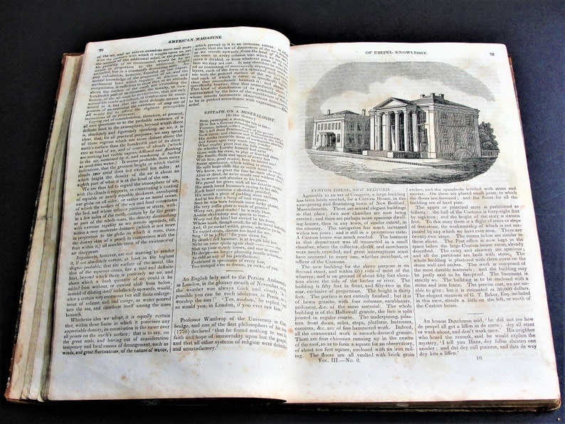 1836 American Magazine of Useful and Entertaining Knowledge, Volume 3