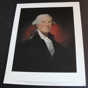 Vintage Art Print Reproduction- Gilbert Stuart, 1755-1828- George Washington (1795) – Canvas, National Gallery of Art, Washington, D.C.
