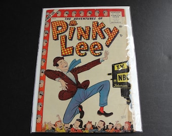 Pinky Lee #1 (Very Good-: 3.5) -10 Cent, Golden Age- July 1955- Broadcast Features Publications, Inc. Comic Book.