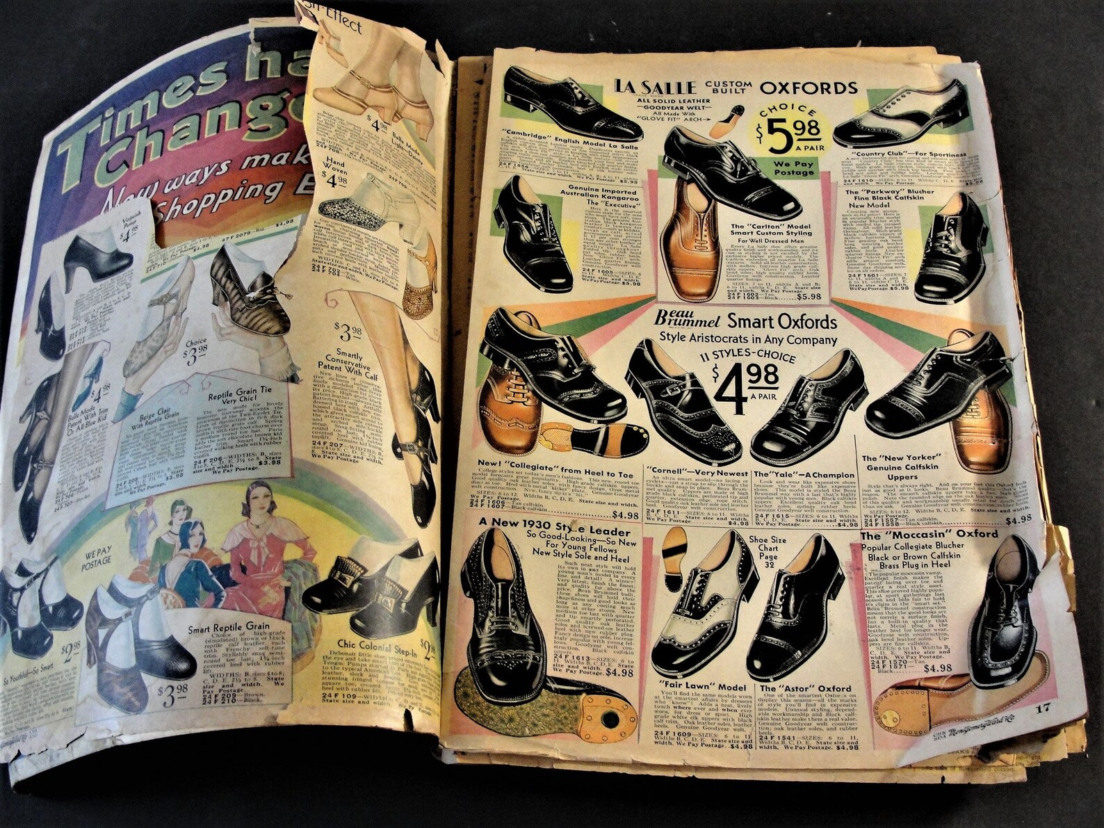 Vintage Depression Time, Spring Summer 1930 Montgomery Ward Catalog