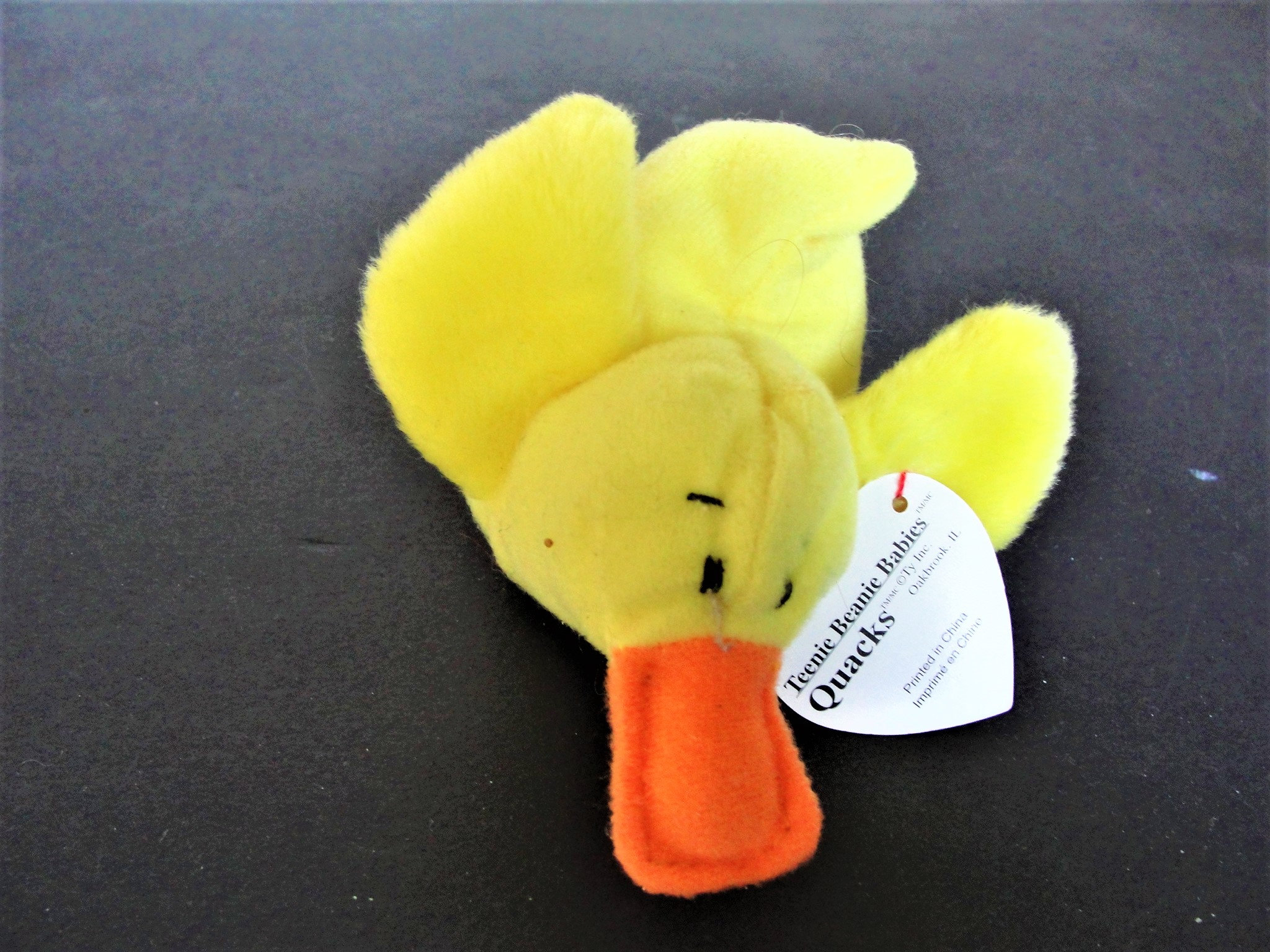 Quacks the Duck Ty Teenie Beanie Babies Mcdonalds 1996 and Seamore the