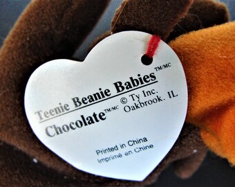 Vintage Ty Teenie Beanie Babies Plush Set, 1996 Chops Lamb, Snort