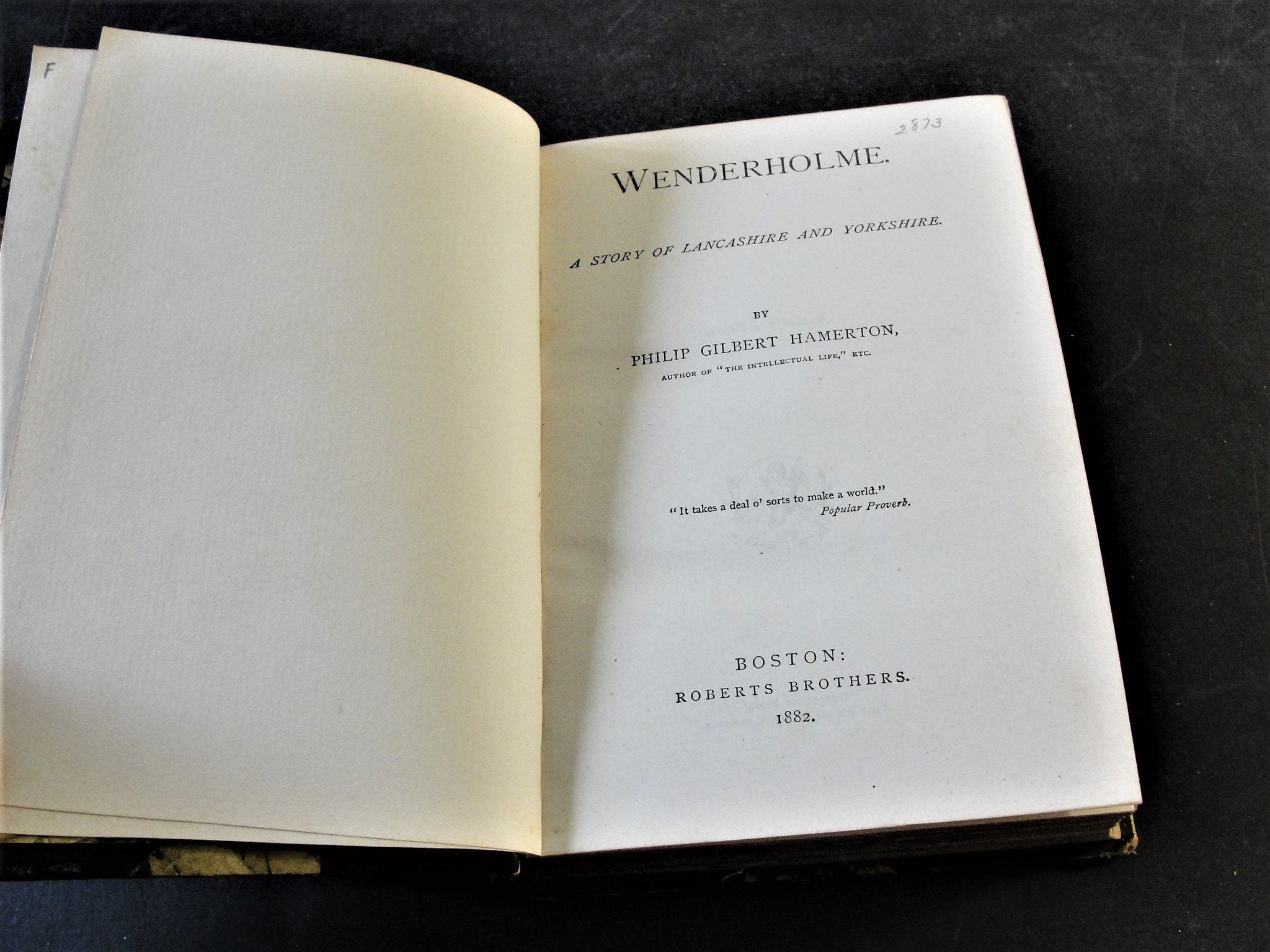 Wenderholme. A Story of Lancashire and Yorkshire by Philip - Etsy