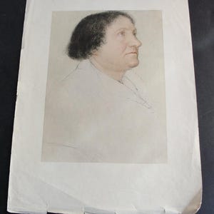 Vintage Jacob Meyer Portrait, Hans Holbein Lithograph, 1928 Munich Print