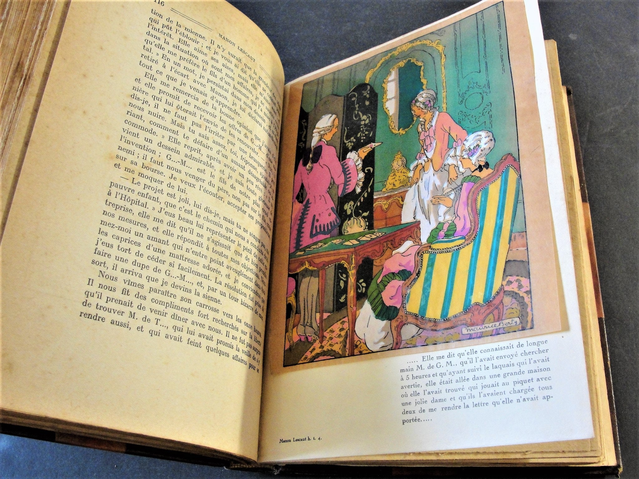 Histoire De Manon Lescaut – 1928 French Romantic Book, Maurice