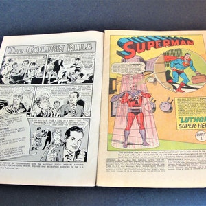 Superman 168 Good/Very Good 3.0cover detached from bottom stapleLuthor-Super-Hero12 CENT Silver Age DC 1964 Comic Book. image 4