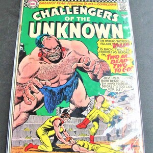 Challengers of the Unknown #52, 1966 Silver Age DC Comic Book