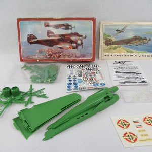 Vintage SMER Savoia-Marchetti S.M.-78 Sparviero WW11 Italiaanse bommenwerper schaal 1/50 Kit
