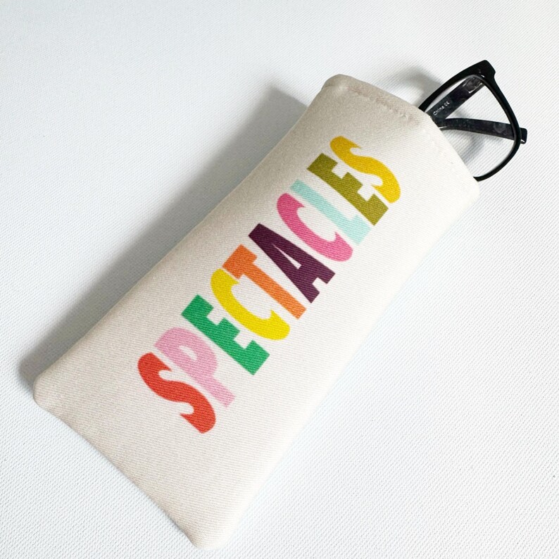 Handmade Padded Glasses Case, Cotton Print, Soft Protective Case image 7