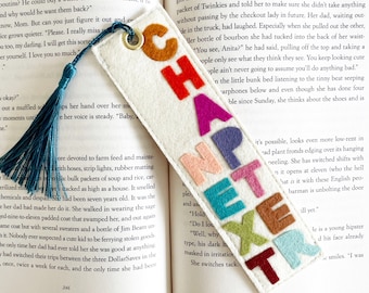 Next Chapter Felt Bookmark: Handmade Book Lover Gift