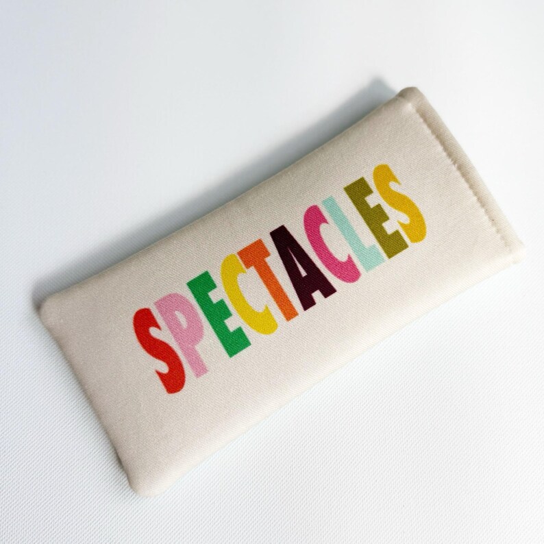 Handmade Padded Glasses Case, Cotton Print, Soft Protective Case image 6